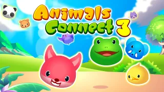 Animals Connect 3 browser game