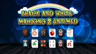 Black and White Mahjong 2 Untimed browser game