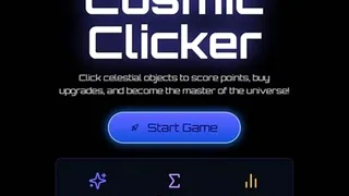 Cosmic Clicker Rush browser game