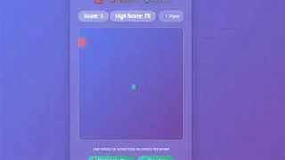 Cosmic Snake browser game