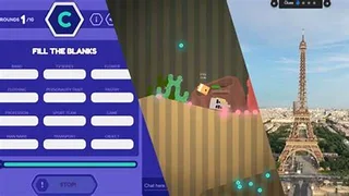 Cosmic Word Guess browser game