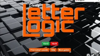 Daily Letter Logic browser game
