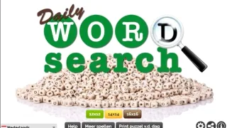 Daily Word Search browser game