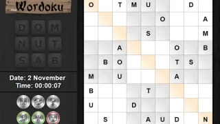 Daily Wordoku browser game