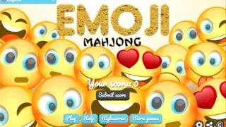 Emoji Mahjong browser game