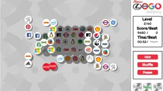 Famous Logo Mahjong browser game