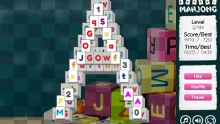 Letter Mahjong browser game