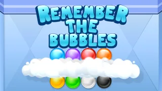 Remember the Bubbles browser game