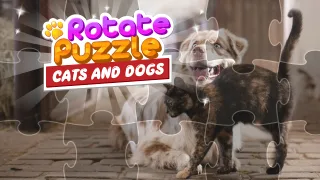 Rotate Puzzle - Cats and Dogs browser game