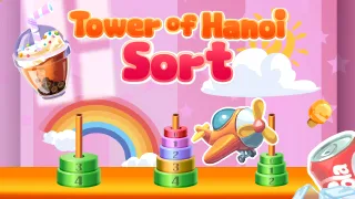 Tower of Hanoi Sort browser game