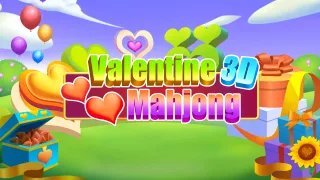 Valentine 3D Mahjong browser game